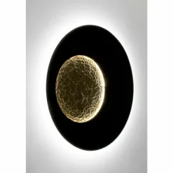 Lampes Dorées-Luminaires Holländer Applique murale Holländer LUNA LED Brun, Or, Noir, 2 lumières