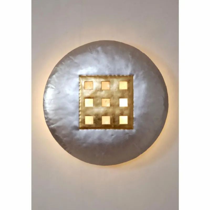 Lampes Dorées-Luminaires Holländer Applique murale Holländer EARTH Or, Argenté, 2 lumières