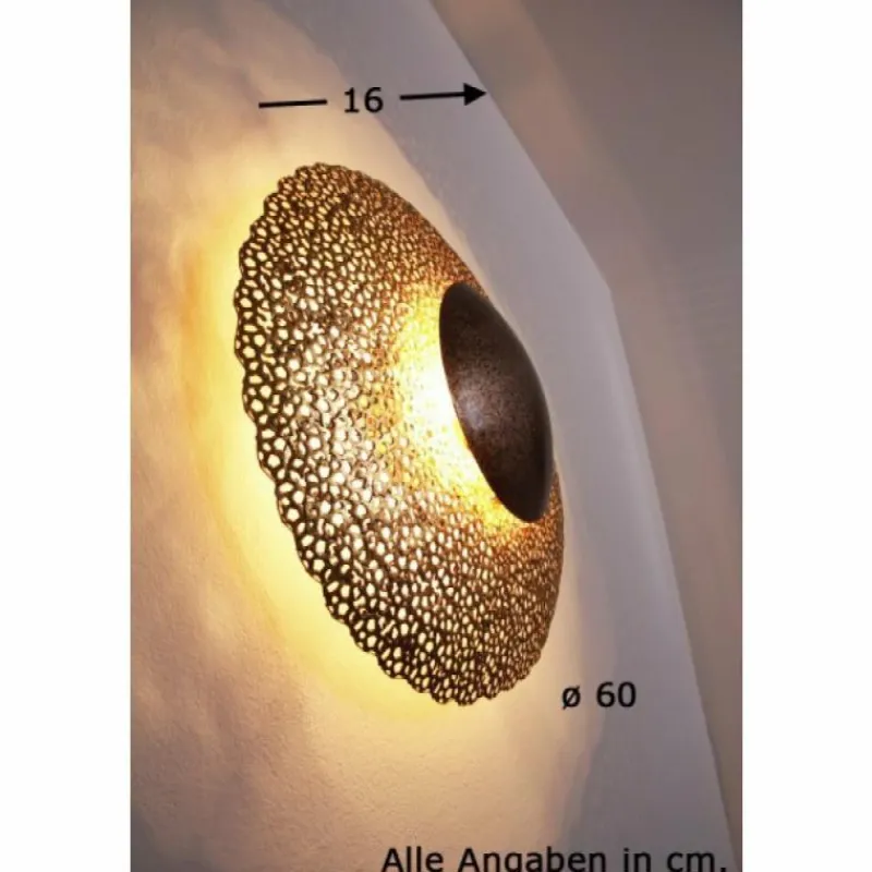 Luminaires Orientaux-Luminaires Holländer Applique murale Holländer UTOPISTICO Brun, Or, Laiton, 2 lumières