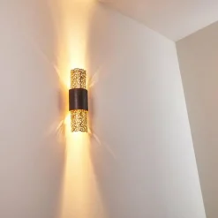 Lampes Dorées-hofstein Applique murale Holländer PALAZZO Or, Laiton, 2 lumières