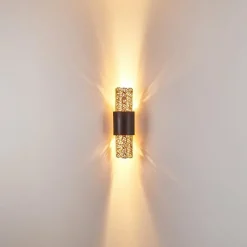 Lampes Dorées-hofstein Applique murale Holländer PALAZZO Or, Laiton, 2 lumières