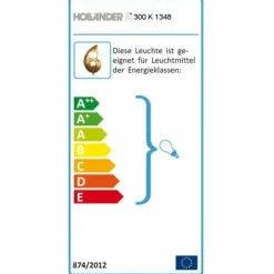 Luminaires Holländer Applique murale Holländer DOPPIONE Or, Laiton, 1 lumière