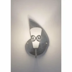 Luminaires Holländer Applique murale Holländer DOPPIONE RECHTS Argenté, 1 lumière