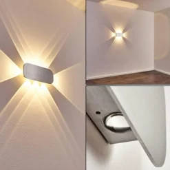 hofstein Applique murale Homad LED Aluminium, 1 lumière