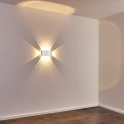 hofstein Applique murale Homad LED Aluminium, 1 lumière
