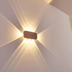 Lampes Dorées-hofstein Applique murale Homad LED Or rose, Blanc, 1 lumière