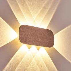 Lampes Dorées-hofstein Applique murale Homad LED Or rose, Blanc, 1 lumière