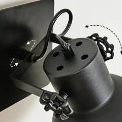 Lampes Industrielles-hofstein Applique murale Hora Noir, 1 lumière