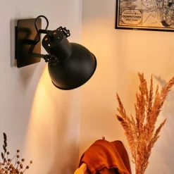 Lampes Industrielles-hofstein Applique murale Hora Noir, 1 lumière