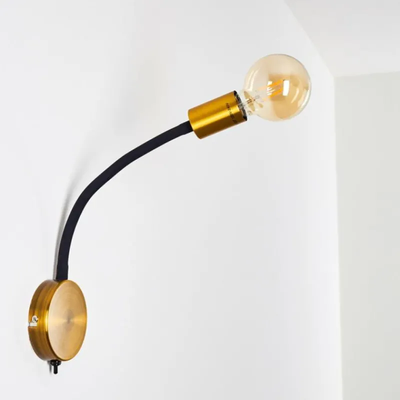 Lampes Dorées-hofstein Applique murale Hovslund Or, Noir, 1 lumière