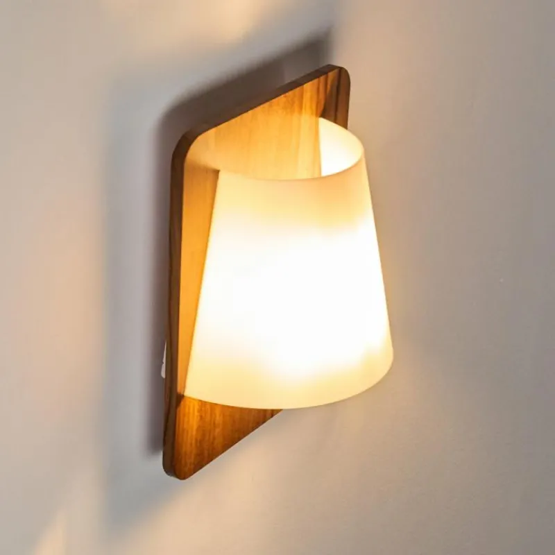 Lampes En Tissu-hofstein Applique murale Huddinge Bois foncé, Noir, 1 lumière