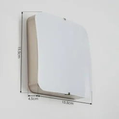 hofstein Applique murale Hutton LED Nickel mat, 1 lumière