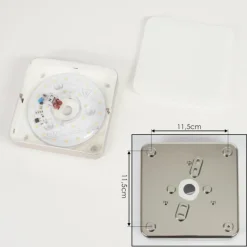 hofstein Applique murale Hutton LED Nickel mat, 1 lumière