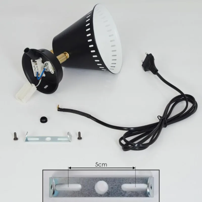 hofstein Applique murale Iasoa Laiton, Noir, 1 lumière