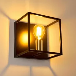 Lampes Dorées-hofstein Applique murale Ibusuki Or, Laiton, Noir, 1 lumière