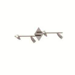 Luminaires Ideallux Applique murale Ideal Lux ALFA Nickel mat, 4 lumières* Plafonniers
