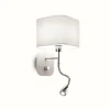 Lampes En Tissu-Luminaires Ideallux Applique murale Ideal Lux HOLIDAY LED Blanc, 1 lumière