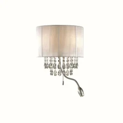 Lampes En Tissu-Luminaires Ideallux Applique murale Ideal Lux OPERA LED Chrome, 3 lumières