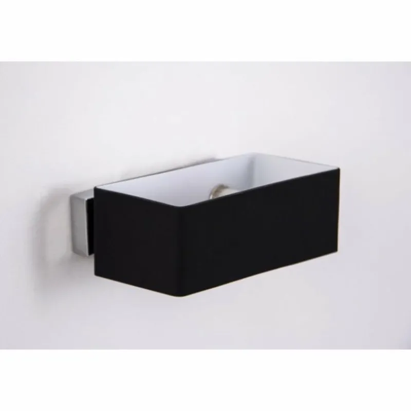 Luminaires Ideallux Applique murale Ideallux BOX AP2 Noir, 2 lumières