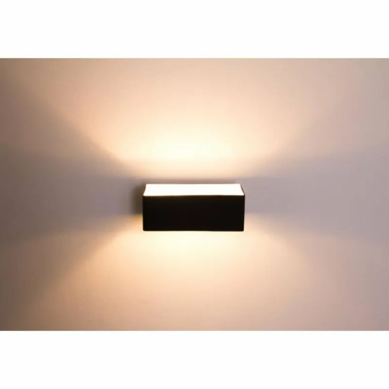Luminaires Ideallux Applique murale Ideallux BOX AP2 Noir, 2 lumières
