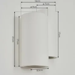 hofstein Applique murale Ililai Blanc, 4 lumières* Appliques