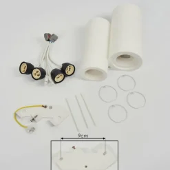 hofstein Applique murale Ililai Blanc, 4 lumières* Appliques