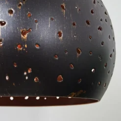 Lampes Vintages & Rétros-hofstein Applique murale Imana Bois foncé, Noir, 1 lumière