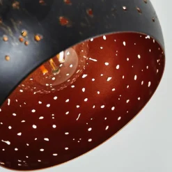 Lampes Vintages & Rétros-hofstein Applique murale Imana Bois foncé, Noir, 1 lumière