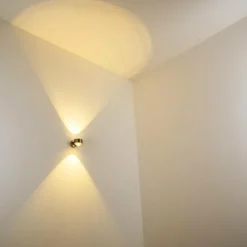 hofstein Applique murale INDORE LED Nickel mat, 2 lumières