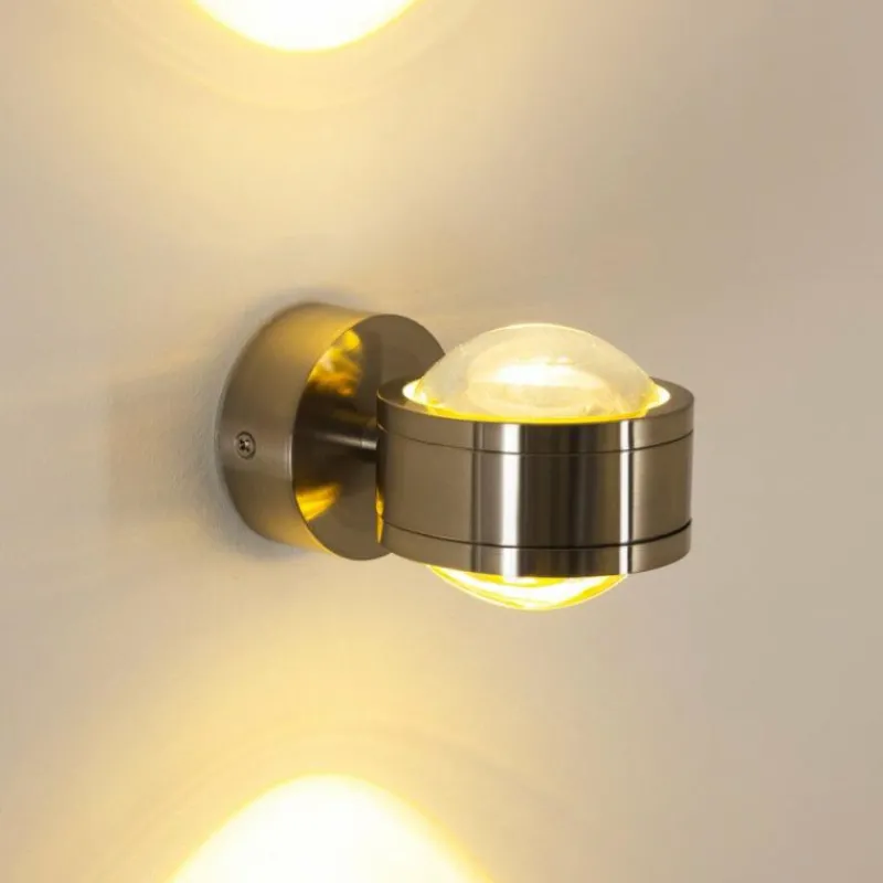 hofstein Applique murale INDORE LED Nickel mat, 2 lumières