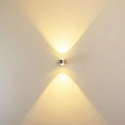 hofstein Applique murale INDORE LED Chrome, 2 lumières