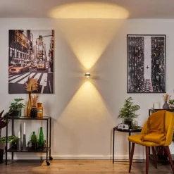 hofstein Applique murale Indore LED Aluminium, 2 lumières