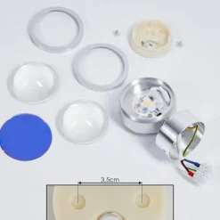 hofstein Applique murale Indore LED Aluminium, 2 lumières