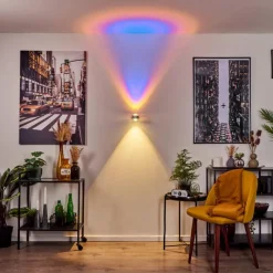 hofstein Applique murale Indore LED Aluminium, 2 lumières