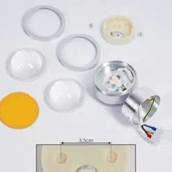 hofstein Applique murale Indore LED Aluminium, 2 lumières