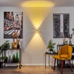 hofstein Applique murale Indore LED Aluminium, 2 lumières