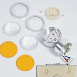 hofstein Applique murale Indore LED Aluminium, 2 lumières