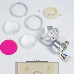 hofstein Applique murale Indore LED Aluminium, 2 lumières