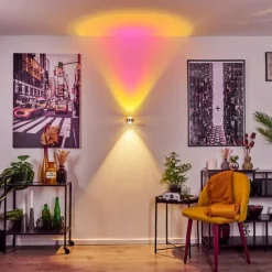 hofstein Applique murale Indore LED Aluminium, 2 lumières