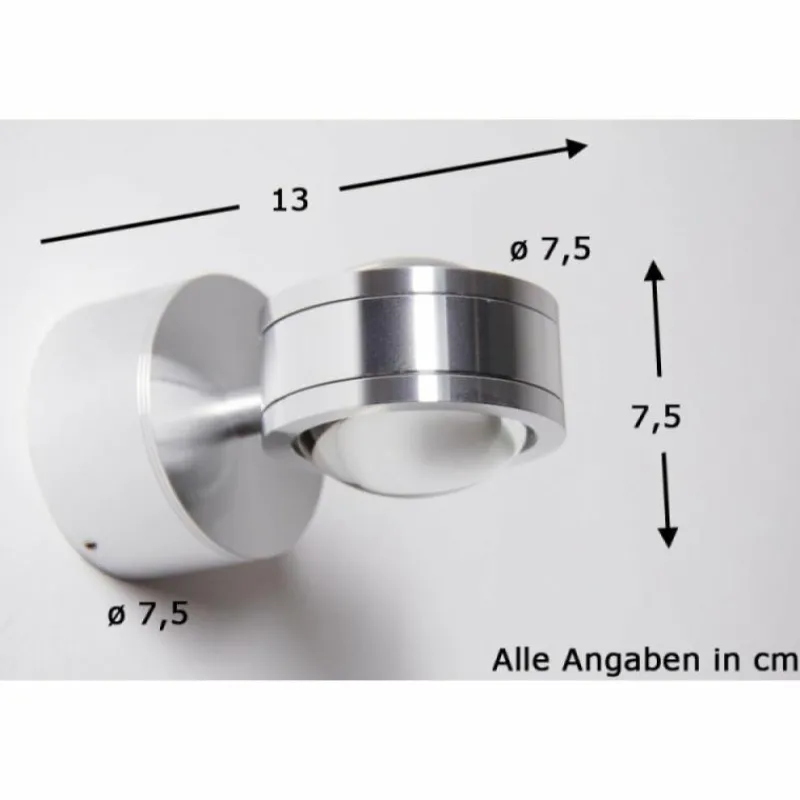 hofstein Applique murale Indore LED Aluminium, 2 lumières