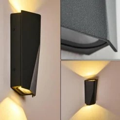 hofstein Applique murale Ingvar LED Anthracite, 2 lumières