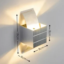 hofstein Applique murale Istanbul Acier inoxydable, 1 lumière