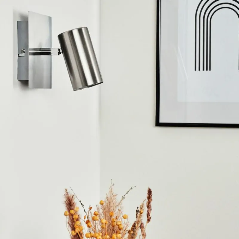 hofstein Applique murale Javel Chrome, Nickel mat, 1 lumière