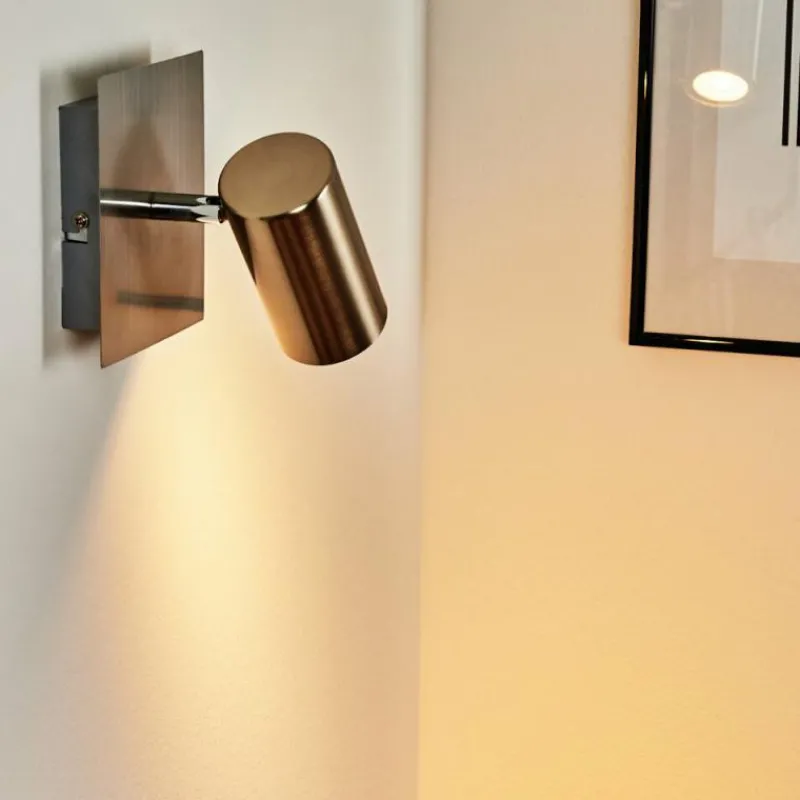 hofstein Applique murale Javel Chrome, Nickel mat, 1 lumière