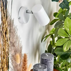 hofstein Applique murale Javel Chrome, Blanc, 1 lumière