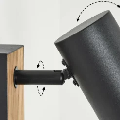 Luminaires Scandinaves-hofstein Applique murale Javel Écru, Noir, 1 lumière