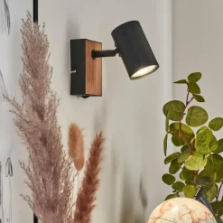 Luminaires Scandinaves-hofstein Applique murale Javel Écru, Noir, 1 lumière