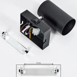 hofstein Applique murale Javel Noir, 1 lumière