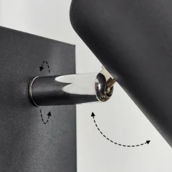 hofstein Applique murale Javel Noir, 1 lumière