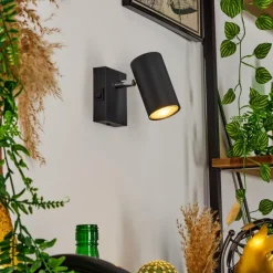 hofstein Applique murale Javel Noir, 1 lumière